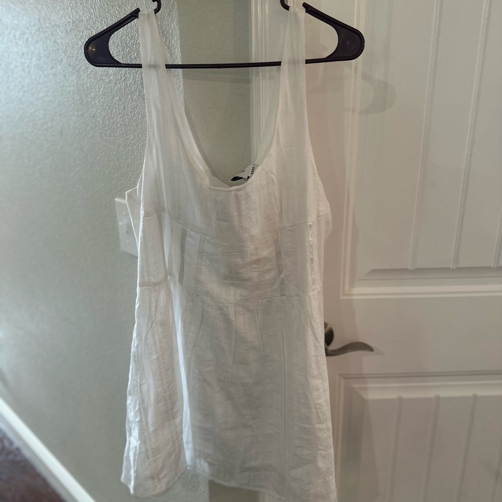 Princess Polly Lorinda Mini Dress White Low Impact